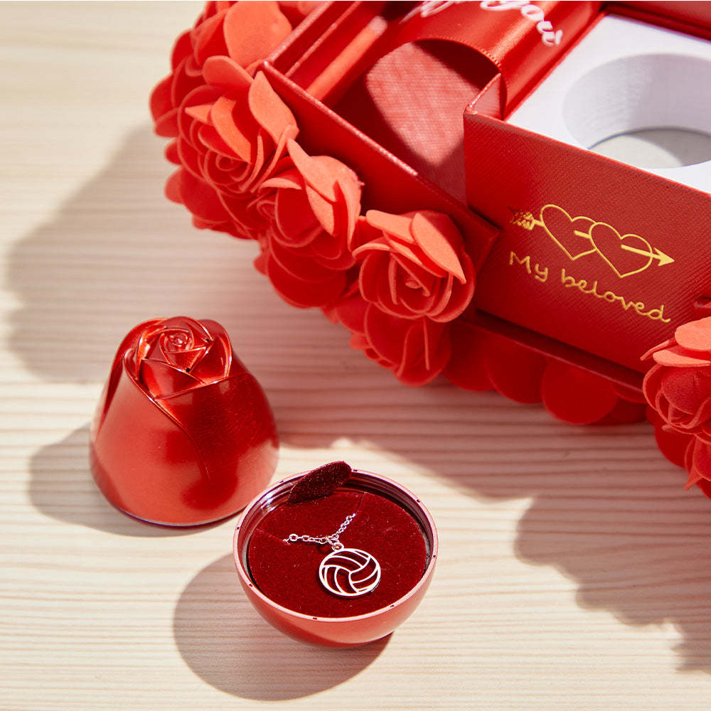 Rose Bouquet Liftable Rose Shaped Jewellery Box Romantic Gift Box - soufeeluk