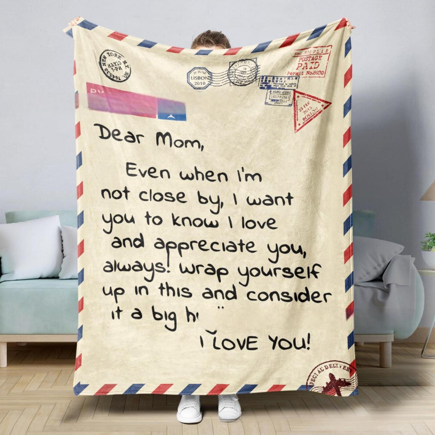 Best Mom Ever Soft Fleece Throw Blanket Mothers Day Birthday Gifts for Women Mama Present for Mother-in-Law Gift for Mom from Daughter Son - soufeeluk