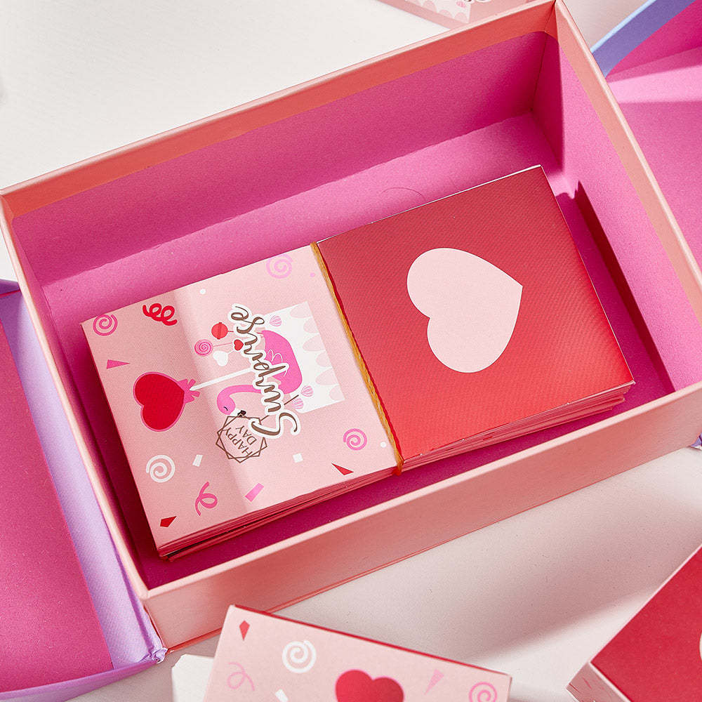 DIY Surprise Gift Box Explosion for Money Cash Pop Up Gift Box for Lover - soufeeluk