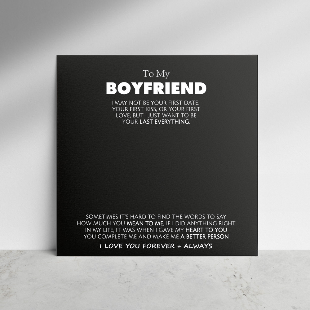 Exquisite Gift Card for Boyfriend - soufeeluk