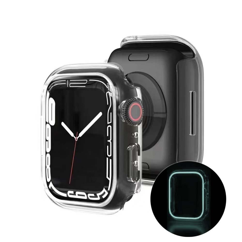 Luminous Apple Watch Case No Screen Protection Case For Apple Watch 4 5 6 7 Glow Watch Case 38mm-49mm - soufeeluk