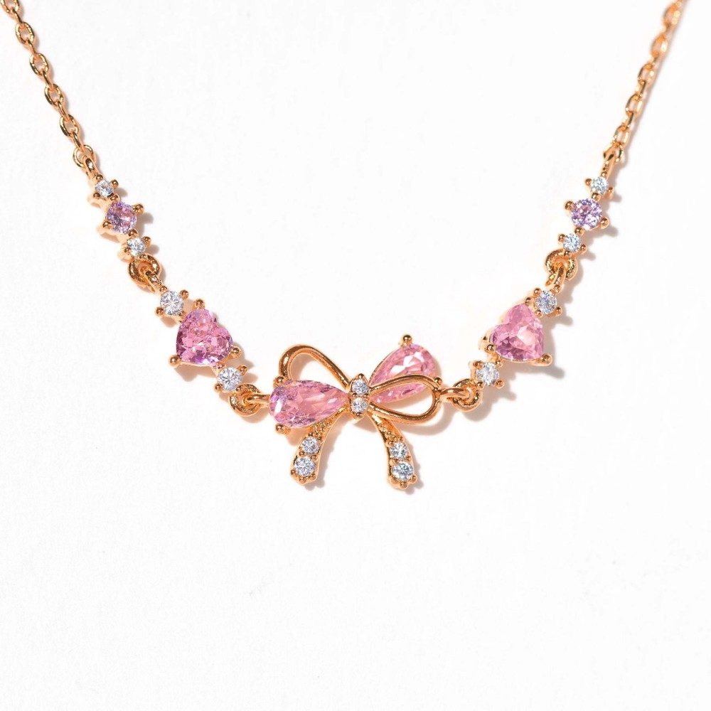 Bow Bracelet Zirconia Bracelet Gifts for Her - soufeeluk