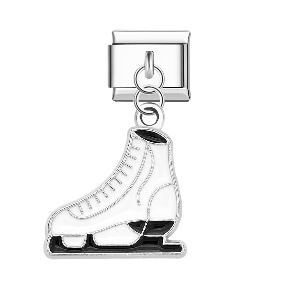Skating Shoes Italian Charm For Italian Charm Bracelets Composable Link Christmas Gift - soufeeluk