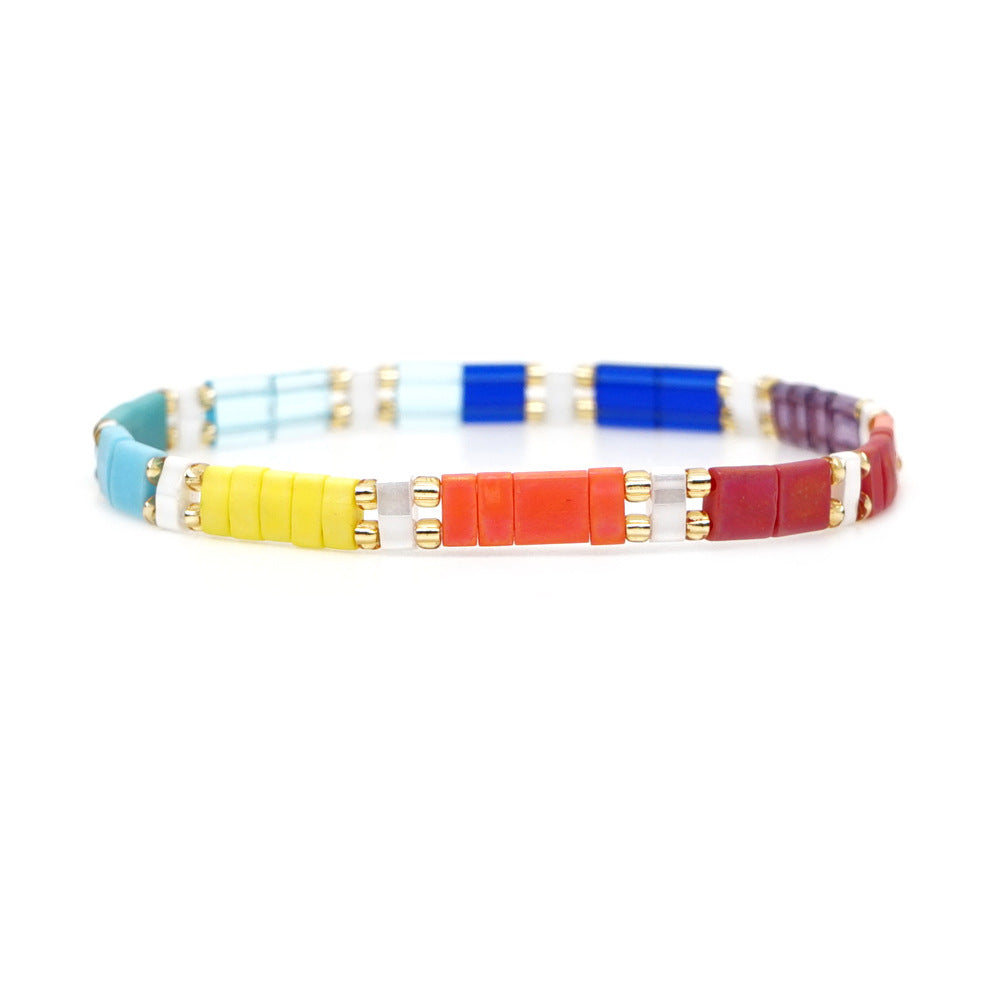 Tila Bead Bracelet Colorful Vintage Fashion Bracelets Gift for Women - soufeeluk