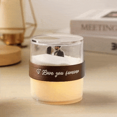 Memorial Gift Customized Night Light Creative Flip Light Acrylic Hourglass Lamp Corporate Campus Anniversary Gift - soufeeluk