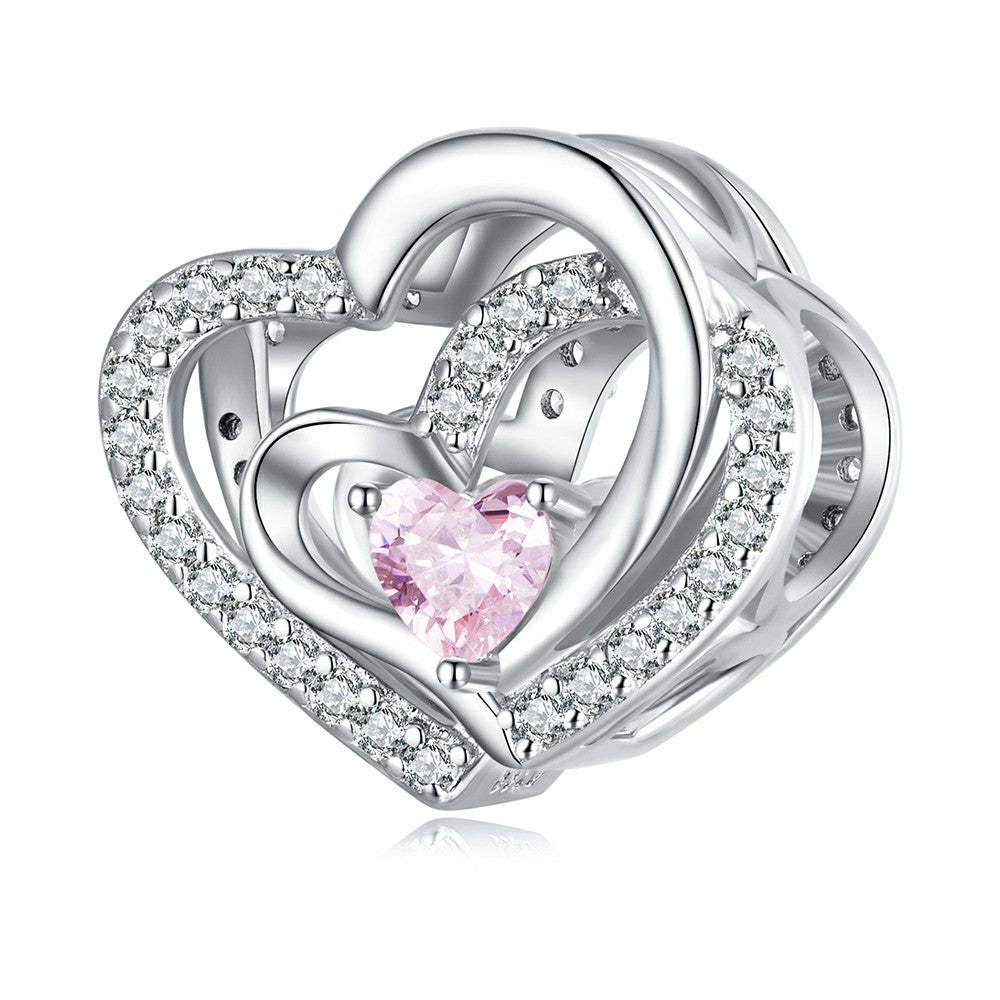 heart to heart charm 925 sterling silver xs2012