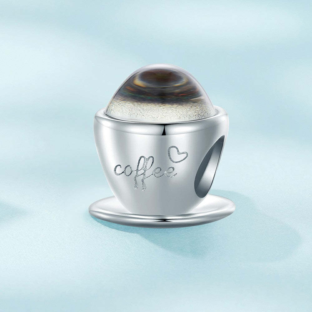 coffee cup charm 925 sterling silver xs2084
