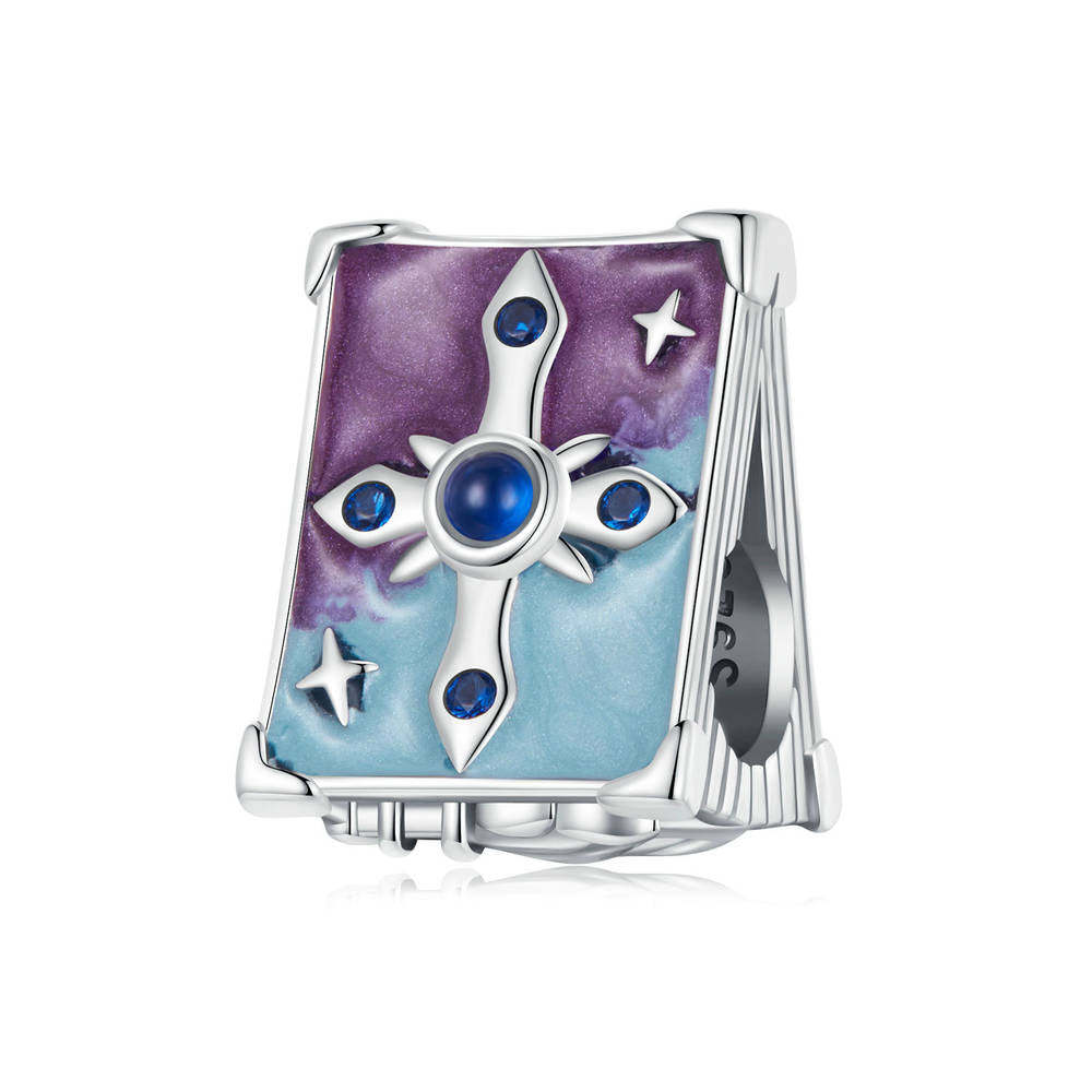 Magic Book Charm Silver Christmas Gifts - soufeeluk