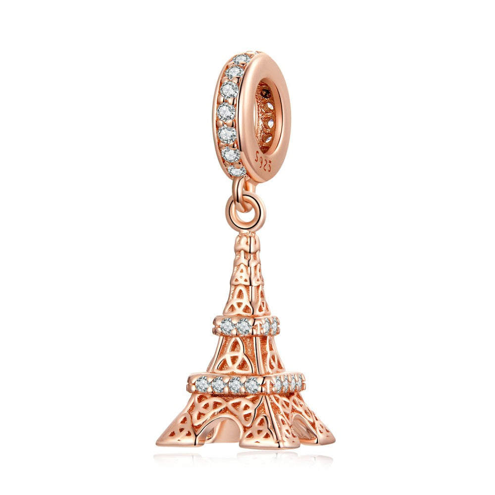 eiffel tower dangle charm 925 sterling silver yb2454