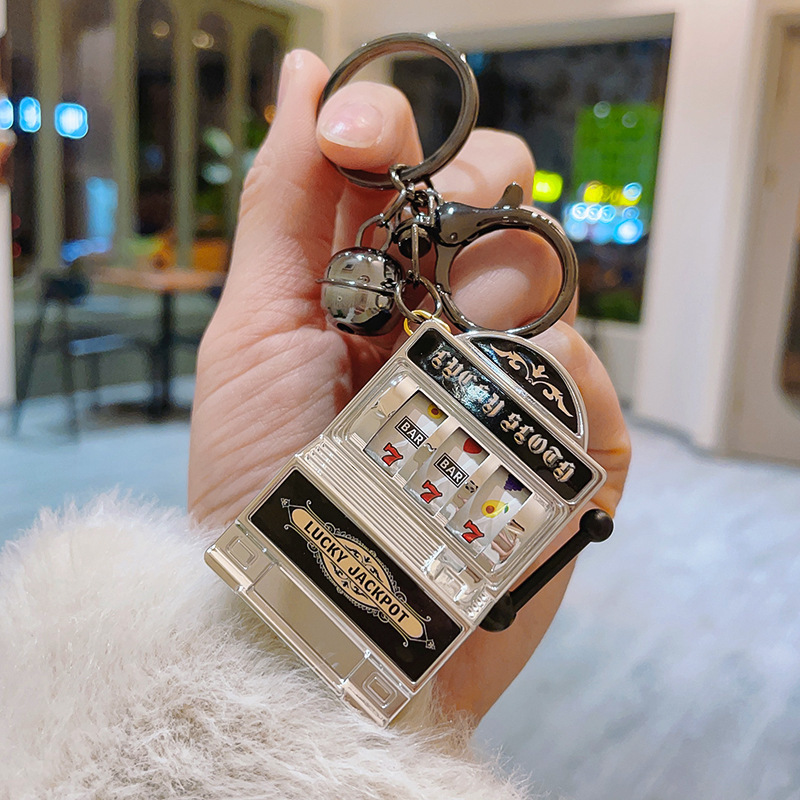 Mini Spinning Machine keychain Cool Designed Keychain Creative Keychain Stress Relief Keychain - soufeeluk