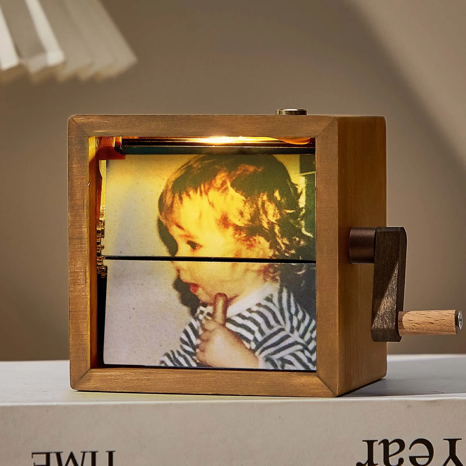 Custom Music Flipbook Frame Animation Machine Mechanical Hand-cranked Photo Album - soufeeluk