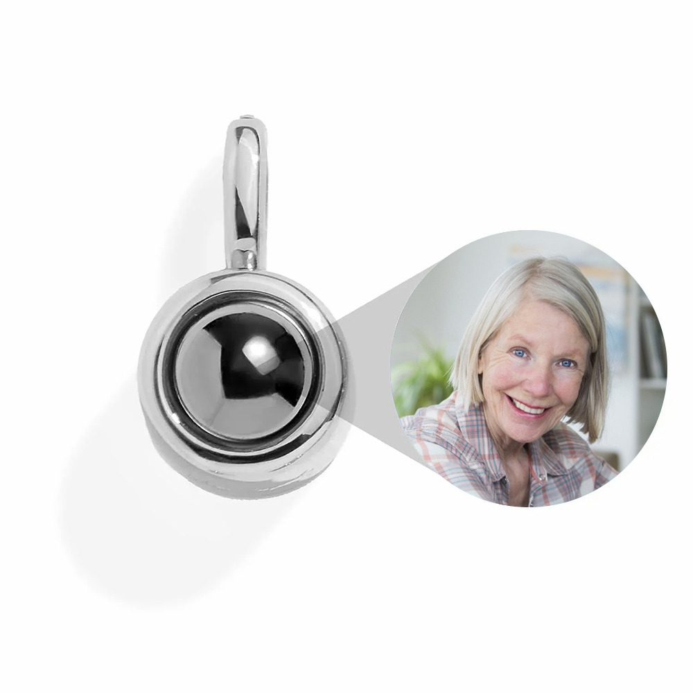 PERSONALIZED CIRCLE PHOTO CHARM - SILVER - soufeeluk