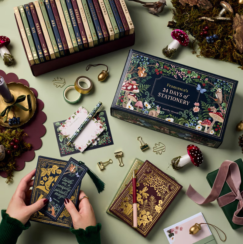 24-Day Stationery Advent Calendar – Christmas Countdown Gift Set, Cute Stationery Collection & Holiday Gift - soufeeluk