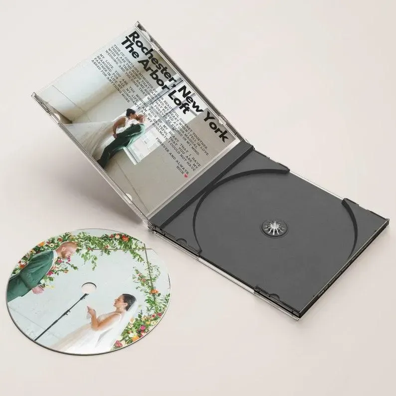 Custom CD & Jewel Case 5/16 Songs Custom CD Mixtape | Personalized Custom CD Album, Valentines, Anniversary Wedding Gift