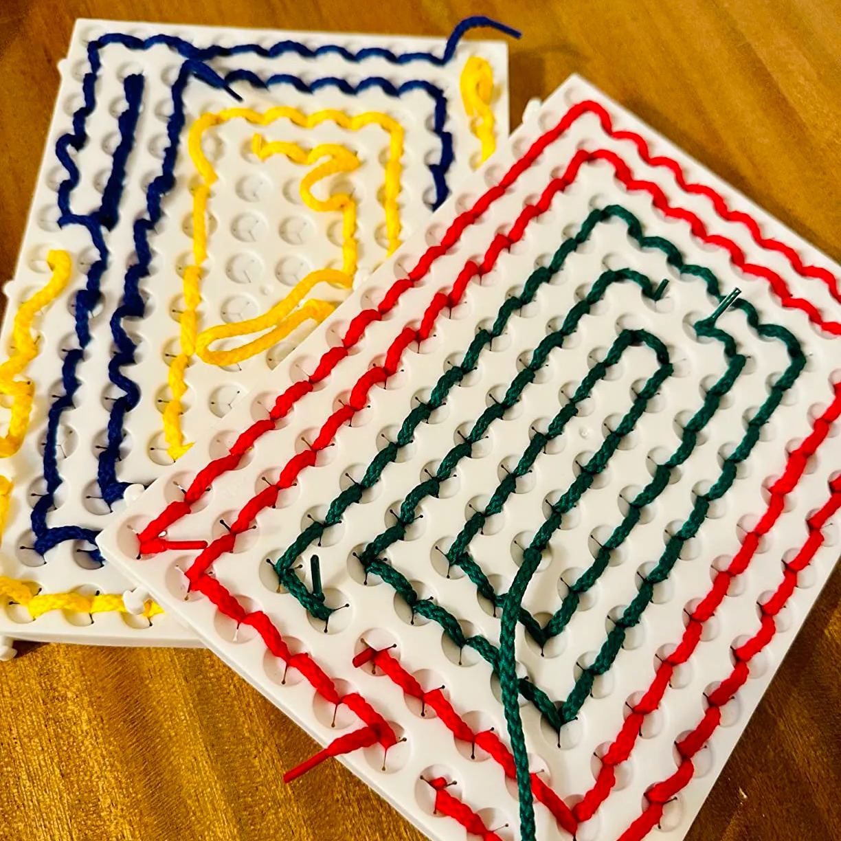 Sensory Threading Board Calm Down Threading Boards Toy Gift For Kids - soufeeluk