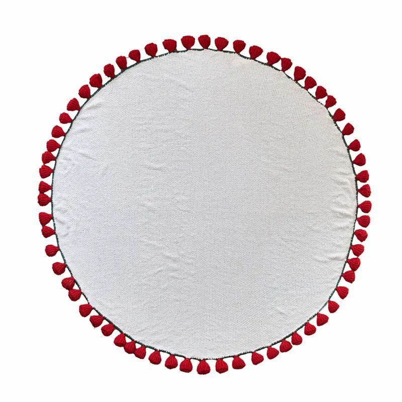 Hand-Knitted Red Rose & Sunflower Blanket Ready-Made Gift for Mother's Day