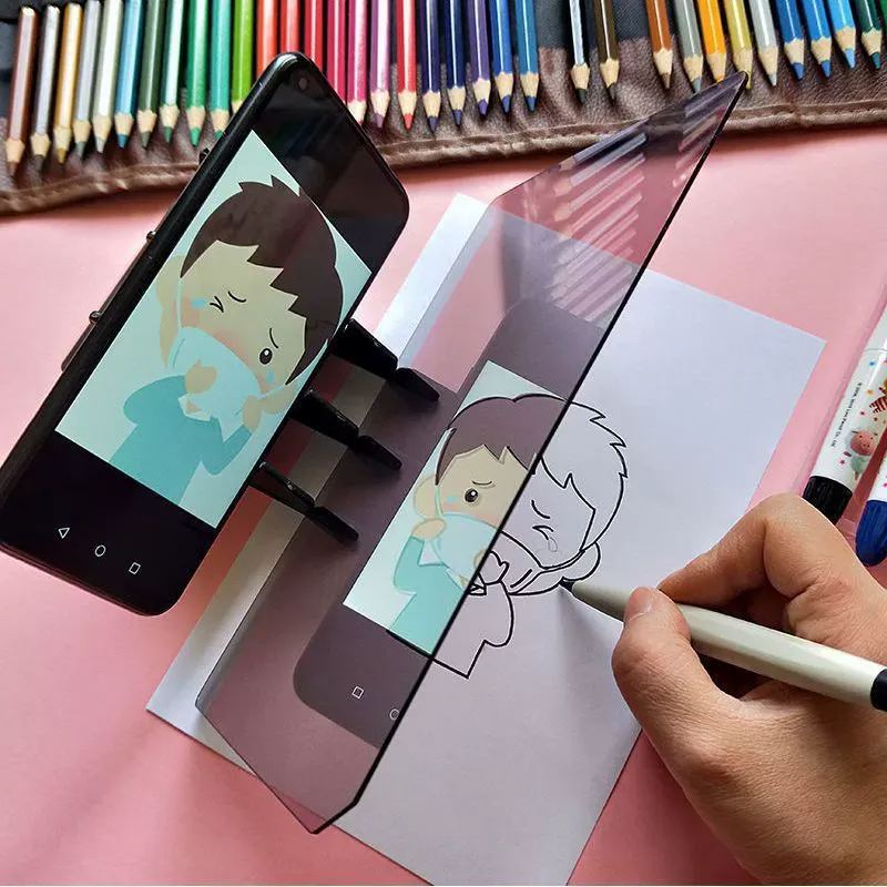 Drawing Board Sketchbook Optical Mobile Phone Tablet Universal Projector Stand - soufeeluk