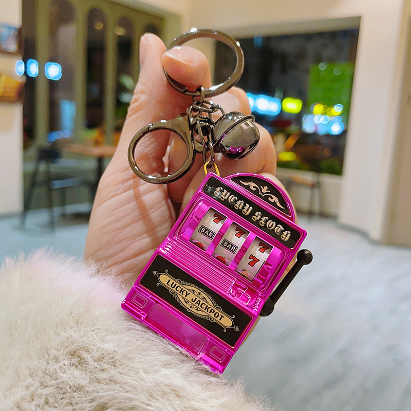 Mini Spinning Machine keychain Cool Designed Keychain Creative Keychain Stress Relief Keychain - soufeeluk