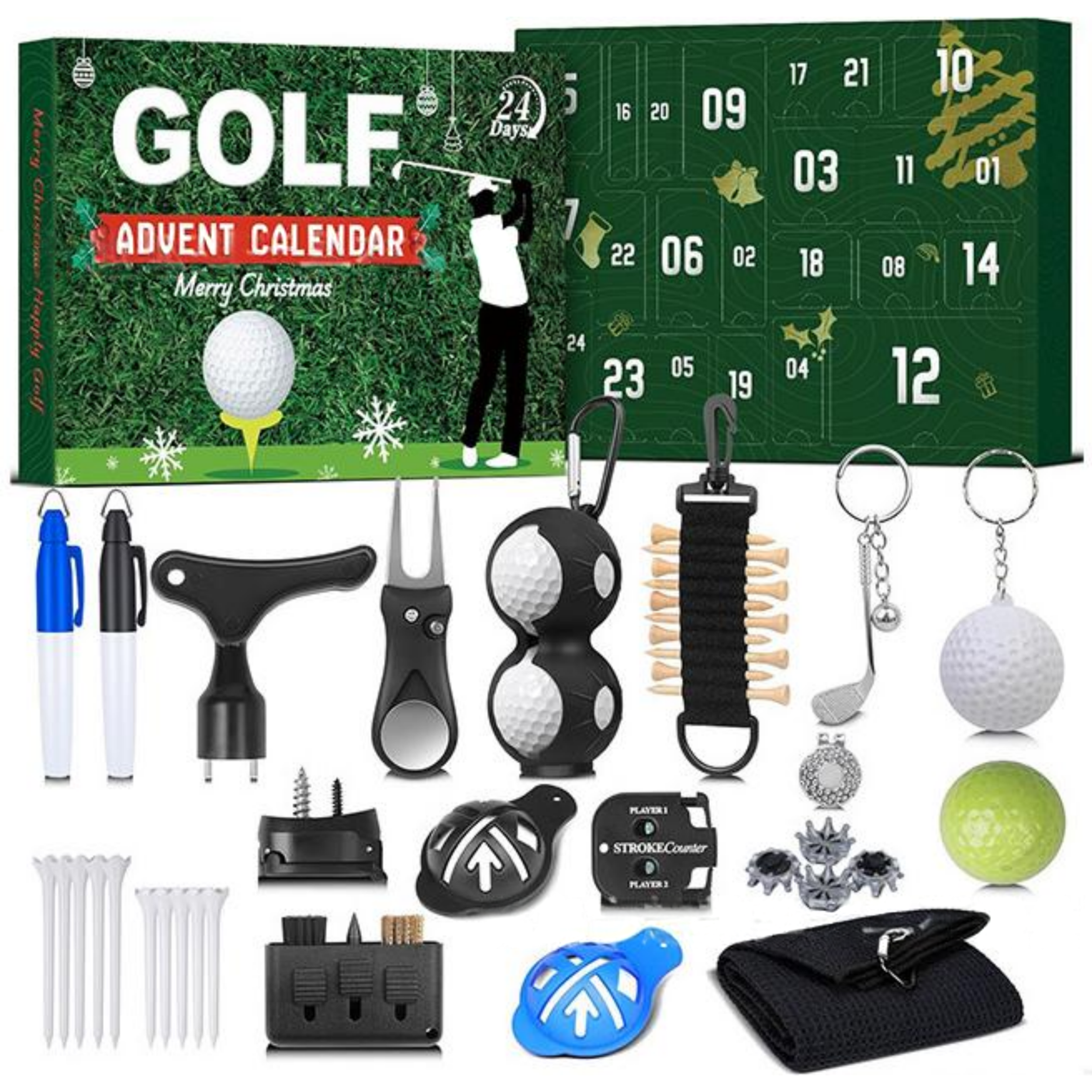 Golf Tools Advent Calendar Gift for Him Christmas Gifts - soufeeluk