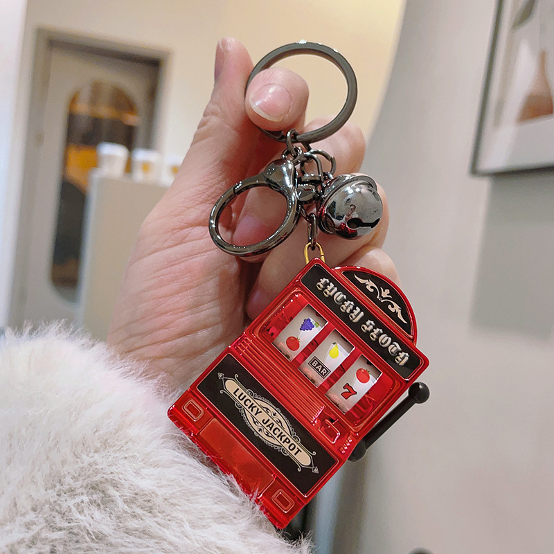 Mini Spinning Machine keychain Cool Designed Keychain Creative Keychain Stress Relief Keychain - soufeeluk