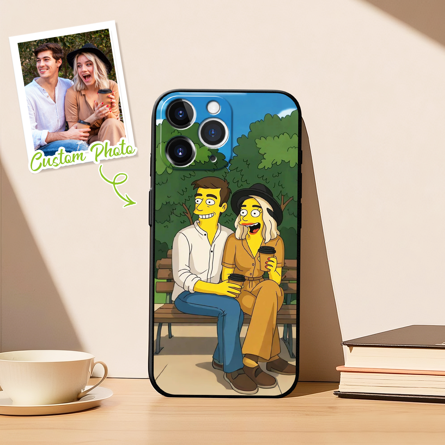Custom Photo Phone Case Anime Portrait Personalized Phone Case A Variety of Cartoon Style - soufeeluk