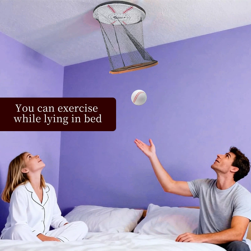 Ceiling-mounted Baseball Hoop for Hanging From the Ceiling Fan Throwing Game for Indoor Training Play Easy to Install for Children - soufeeluk