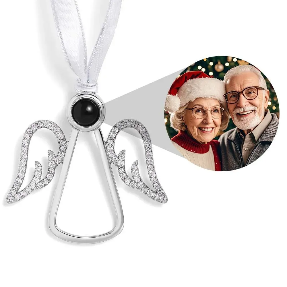 Personalisierte Projektion Ornament Custom Foto Schneeflocke Weihnachten Ornament Geschenke