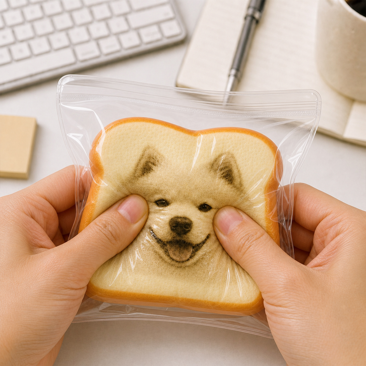 Personalisiertes Foto-Toast-Squishy-Spielzeug, Individuelles Fidget-Spielzeug Zum Stressabbau Mit Gesichtsbrot, Süßes Erinnerungsgeschenk Für Freunde, Paare Und Haustierliebhaber