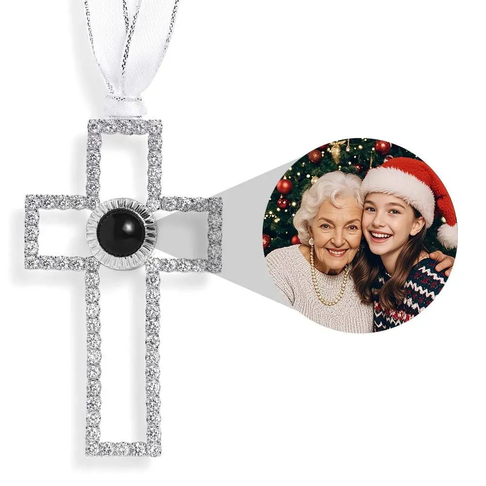 Personalisierte Projektion Ornament Custom Foto Schneeflocke Weihnachten Ornament Geschenke