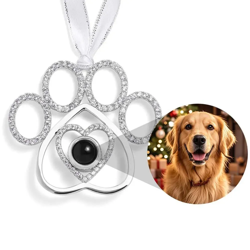 Personalisierte Projektion Ornament Custom Foto Schneeflocke Weihnachten Ornament Geschenke