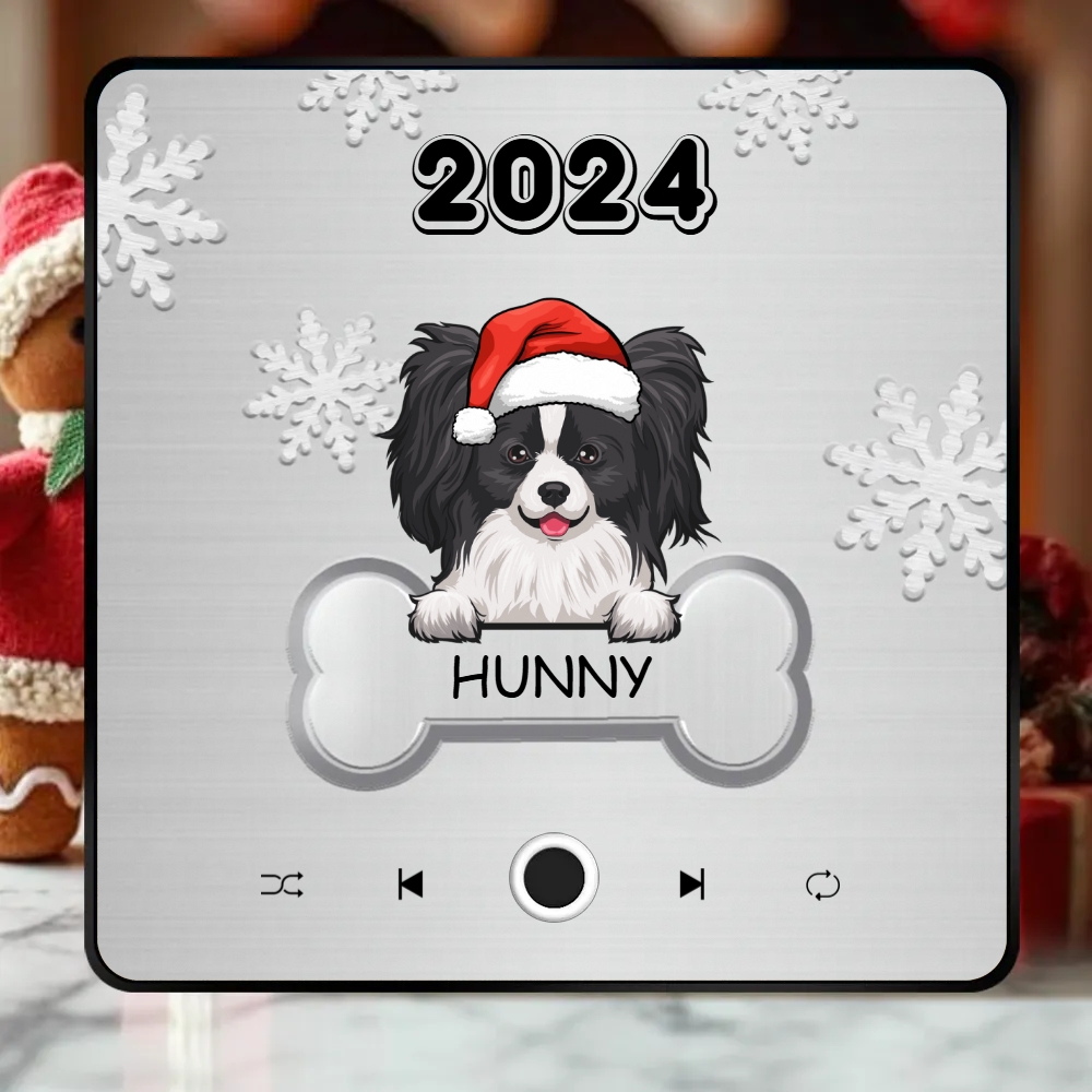 Personalisierter Musik-kühlschrankmagnet, Individueller Haustierhund, Frohe Weihnachten, Individuelle Musikmagnete Können Lieder Abspielen, Weihnachtsgeschenk, Geschenke Für Haustierliebhaber - soufeede