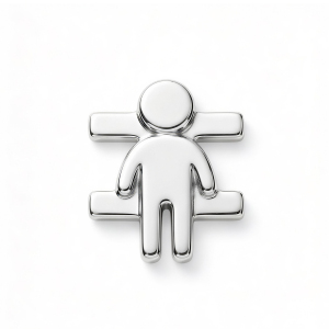 Jungen-charm – Silber