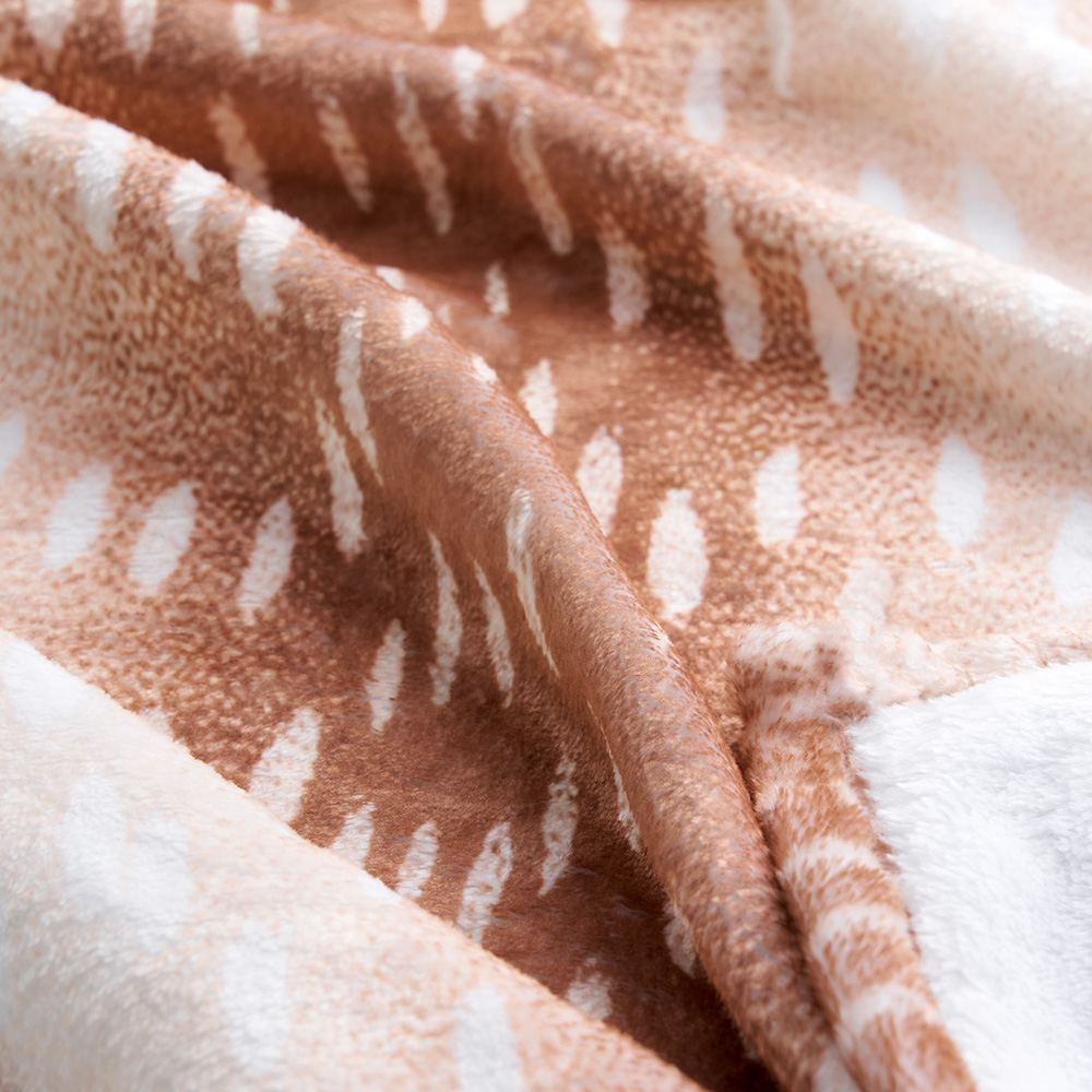 Flanelldecke Mit Tierstreifenmuster Und Personalisiertem Weihnachts-rentiermuster