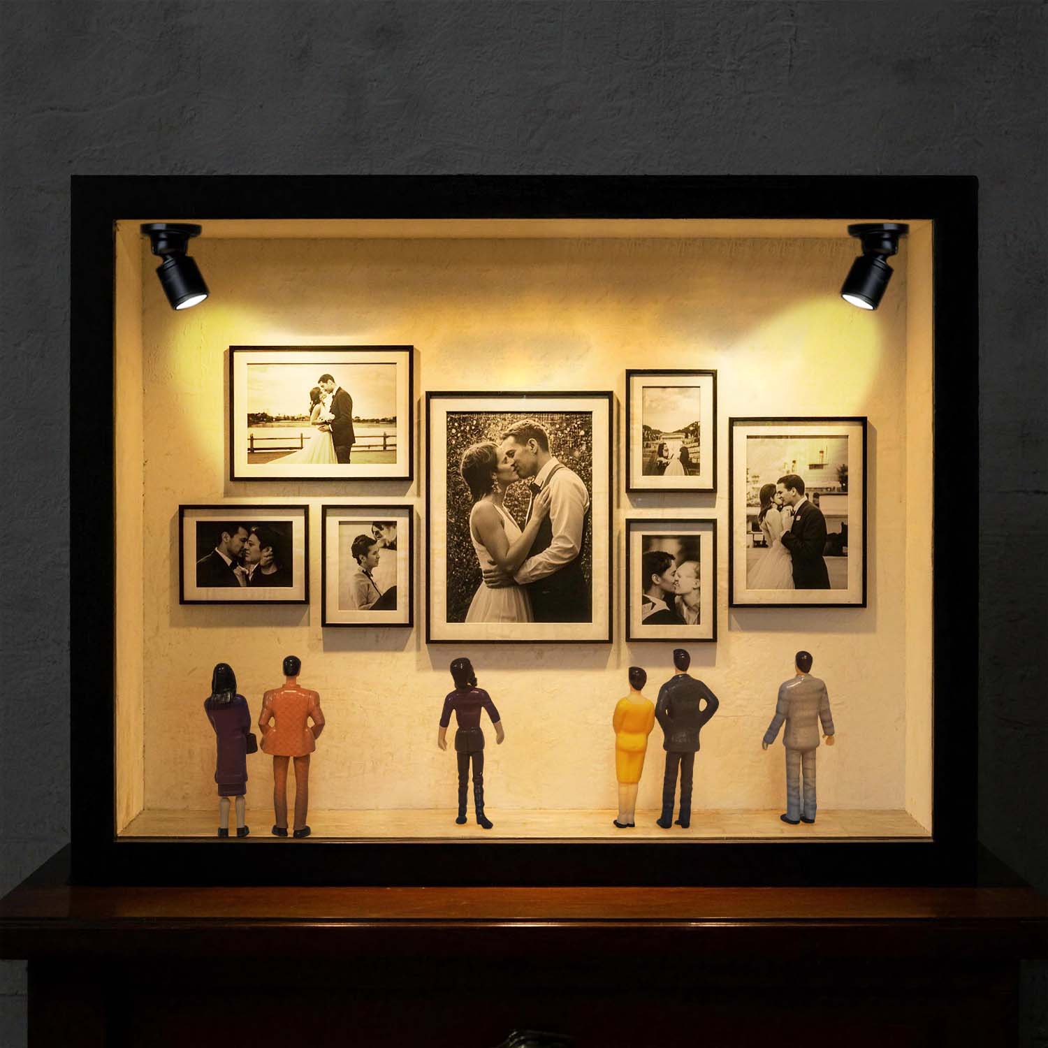 Personalisierter Mini-fotorahmen „museum Of Us“ – Einzigartiges Und Bedeutungsvolles Geschenk Für Sie Oder Ihn - soufeelde