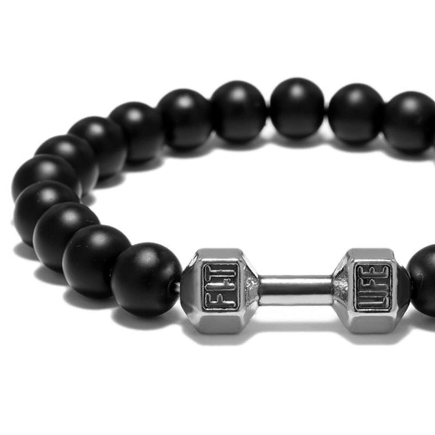 Metall-hantelperlen-armband, Fitness-schmuck Für Gewichtheber-enthusiasten, Sportliches Accessoire - soufeelde