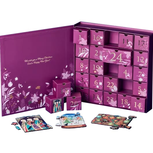 24 Tage Weihnachtsrätsel, Adventskalender, Geschenk Für Familie Und Kinder