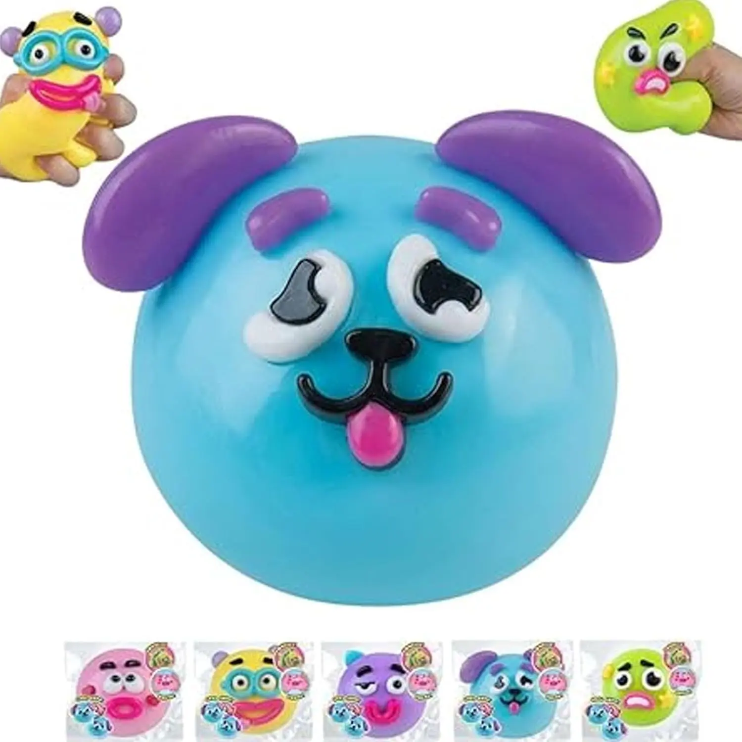Squishy Cutie Toy, Lustiges Gesicht, Kuriositäten, Hundegesichtswechsel, Squishy, ​​weich, Formbar, Multisensorischer Stressabbau Bei Angstzuständen, Sicheres Maltose-Material, Tragbar, Sensorische Dekompression, Partygeschenke - soufeelde
