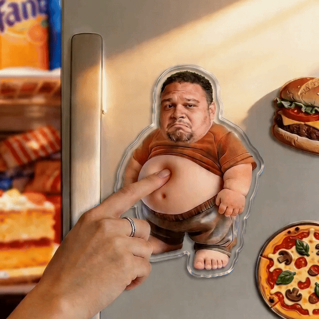 Individuell Gestaltbarer, Stoßdämpfender Fotoaufkleber Mit Weichem Bauch – Ein Süßes Und Lustiges Geschenk Für Paare Und Freunde.