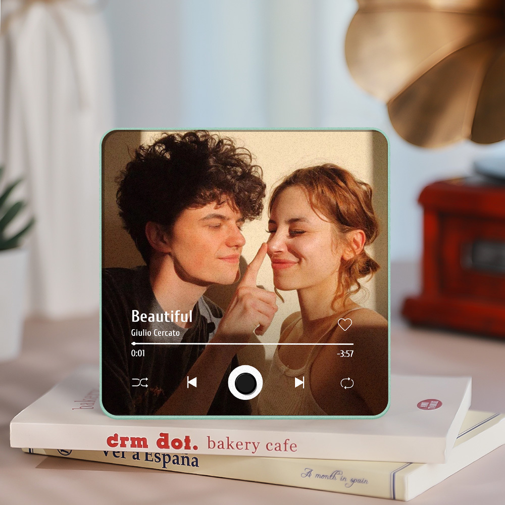 Personalisierter Fotoalbum-kühlschrankmagnet, Musik-wand-fotoaufkleber, Musikbewegung, Die Ohne Handy Abgespielt Werden Kann, Music Fridge Magnet Pro