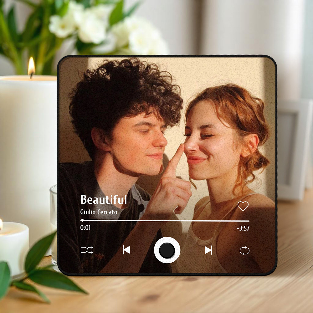 Personalisierter Fotoalbum-kühlschrankmagnet, Musik-wand-fotoaufkleber, Musikbewegung, Die Ohne Handy Abgespielt Werden Kann, Music Fridge Magnet Pro