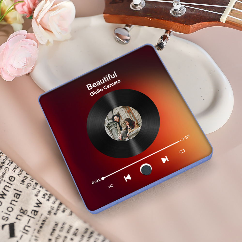 Personalisierter Fotoalbum-kühlschrankmagnet, Musik-wand-fotoaufkleber, Musikbewegung, Die Ohne Handy Abgespielt Werden Kann, Music Fridge Magnet Pro