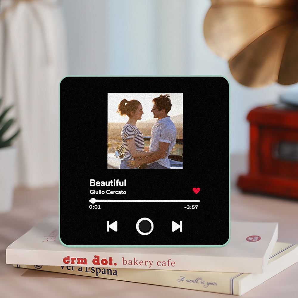 Personalisierter Fotoalbum-kühlschrankmagnet, Musik-wand-fotoaufkleber, Musikbewegung, Die Ohne Handy Abgespielt Werden Kann, Music Fridge Magnet Pro