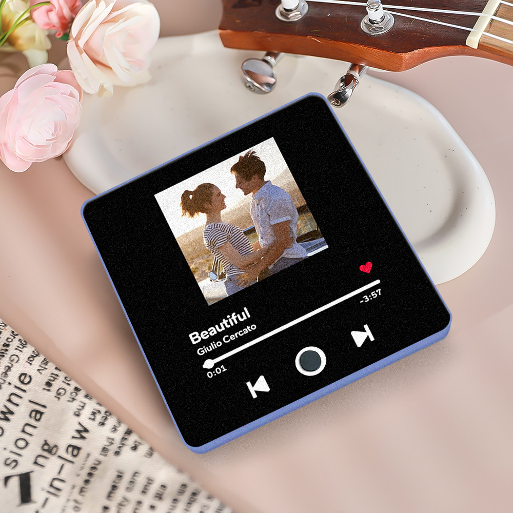 Personalisierter Fotoalbum-kühlschrankmagnet, Musik-wand-fotoaufkleber, Musikbewegung, Die Ohne Handy Abgespielt Werden Kann, Music Fridge Magnet Pro