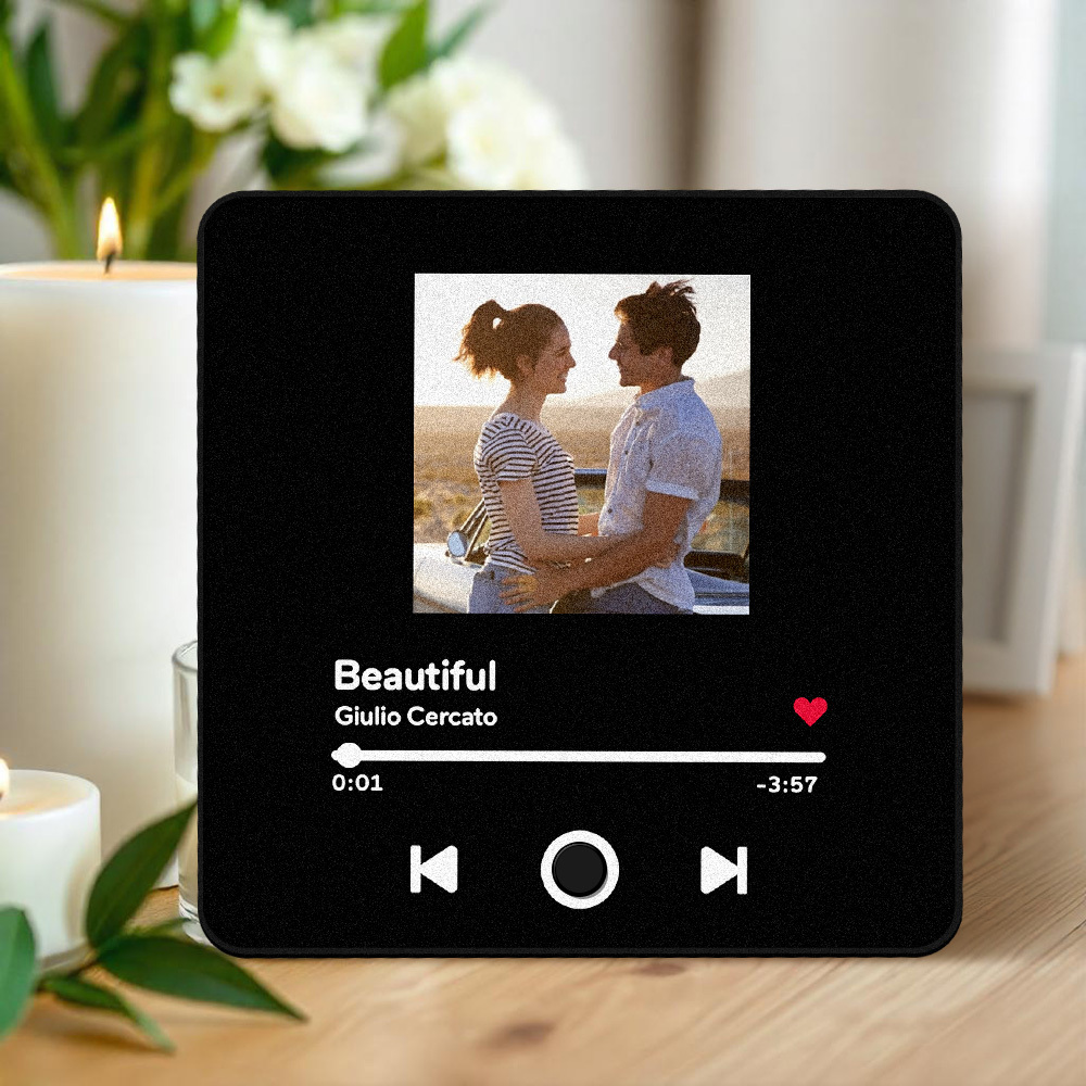 Personalisierter Fotoalbum-kühlschrankmagnet, Musik-wand-fotoaufkleber, Musikbewegung, Die Ohne Handy Abgespielt Werden Kann, Music Fridge Magnet Pro