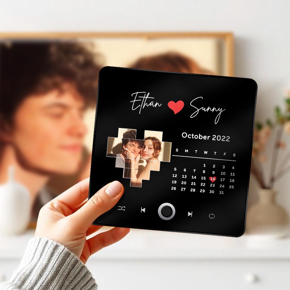 Personalisierter Fotoalbum-kühlschrankmagnet, Musik-wand-fotoaufkleber, Musikbewegung, Die Ohne Handy Abgespielt Werden Kann, Music Fridge Magnet Pro