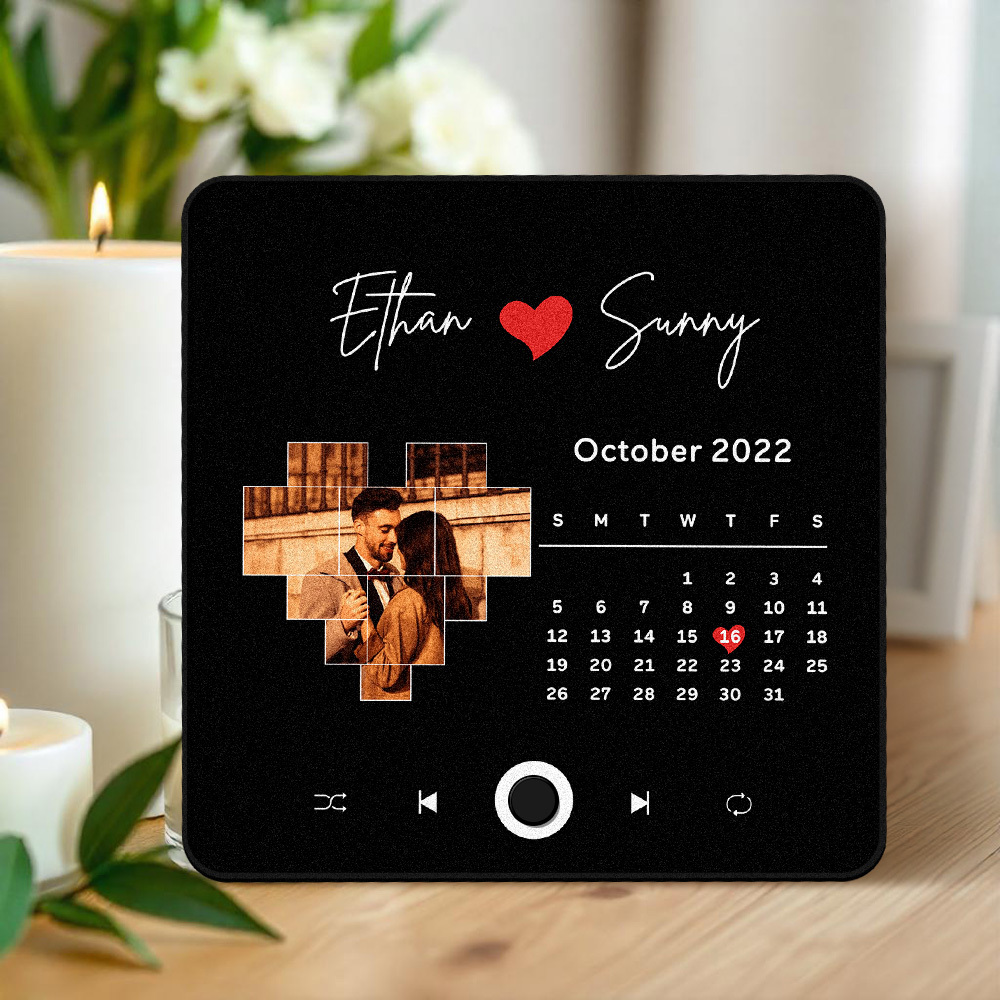 Personalisierter Fotoalbum-kühlschrankmagnet, Musik-wand-fotoaufkleber, Musikbewegung, Die Ohne Handy Abgespielt Werden Kann, Music Fridge Magnet Pro