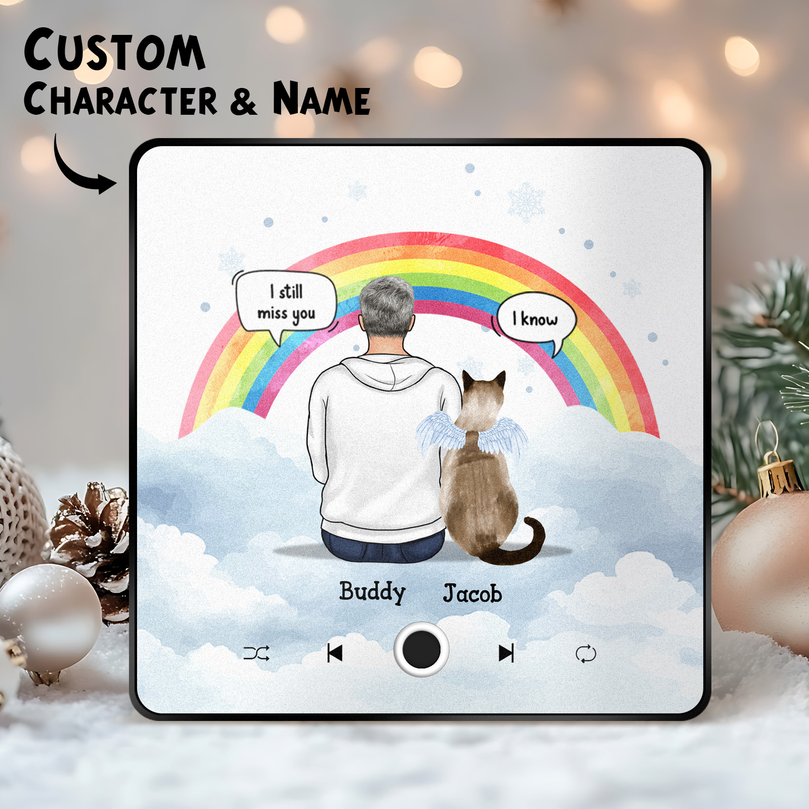 Benutzerdefiniertes Album, Musik-kühlschrankmagnet, Foto, Personalisierter Telefonmusik-kühlschrankmagnet, Pro, Individueller Charakter Und Name, Kühlschrankmagnet „ich Vermisse Dich Immer Noch“. - soufeede