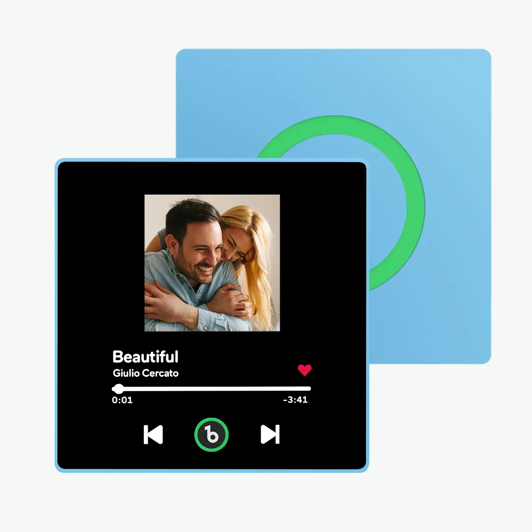 Personalisierter Fotoalbum-kühlschrankmagnet, Musik-wand-fotoaufkleber, Musikbewegung, Die Ohne Handy Abgespielt Werden Kann, Music Fridge Magnet Pro