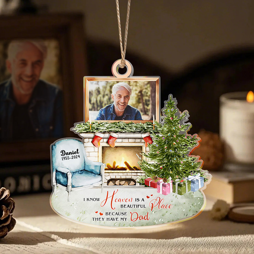 Personalisierte Weihnachtsdekoration „heaven Is A Beautiful Place“ – Bedeutungsvolle Weihnachtsgeschenke - soufeede