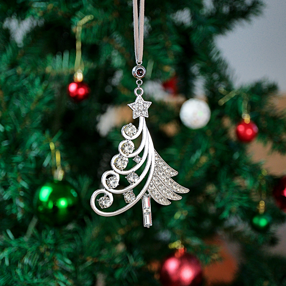 Personalisierte Fotoprojektionsornamente, Bunte Weihnachtsbaum-diamant-ornamente, Weihnachtsgeschenke - soufeede